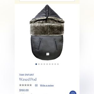 7A.M. Enfant Waxed Pod for stroller size 18months to 3 years old